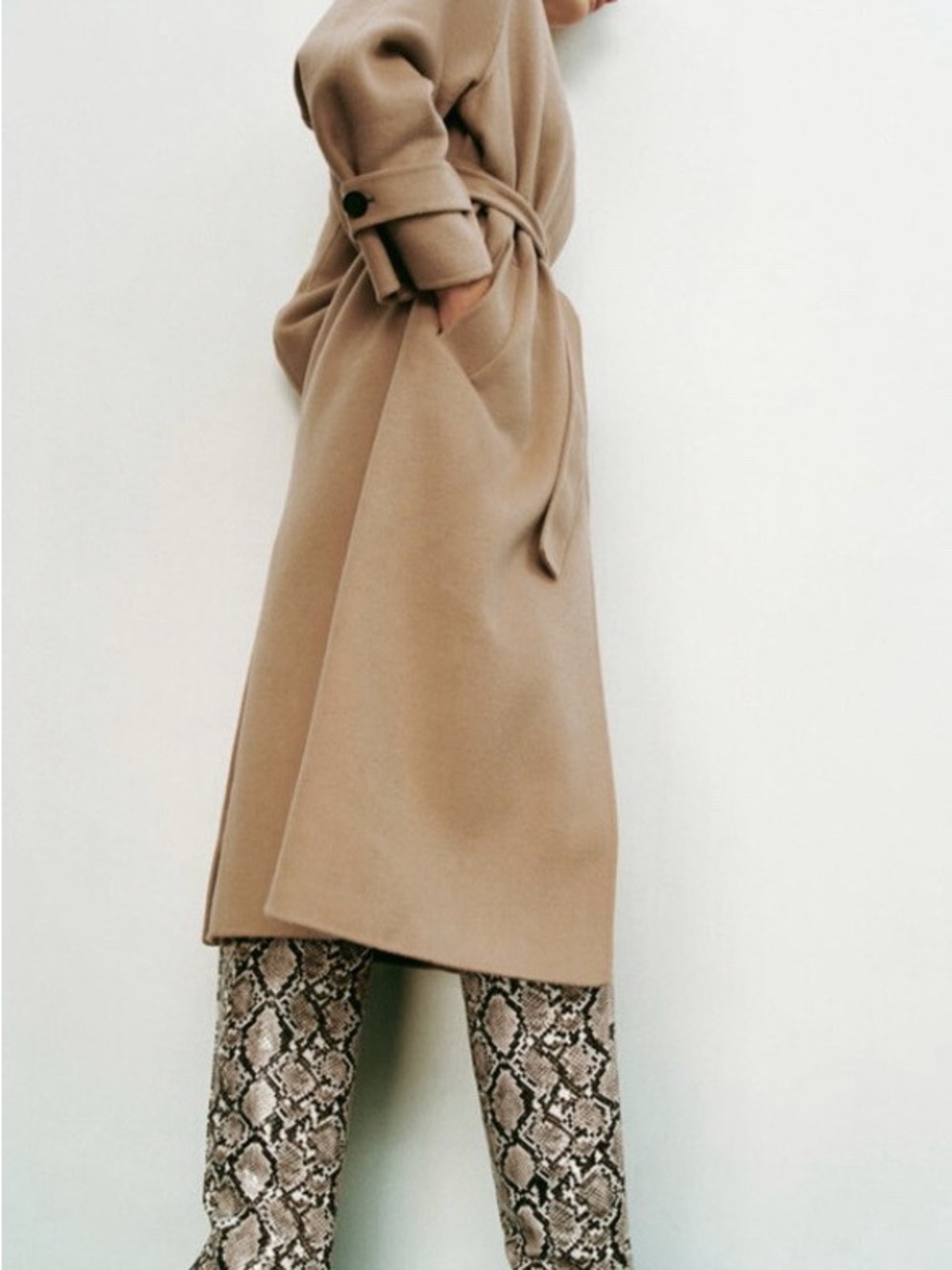 Zara Snake Print Knee-High Boots - Picture 2 of 7